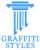 Logo Franco Capawana Graffiti Styles blau roemische Saeulen